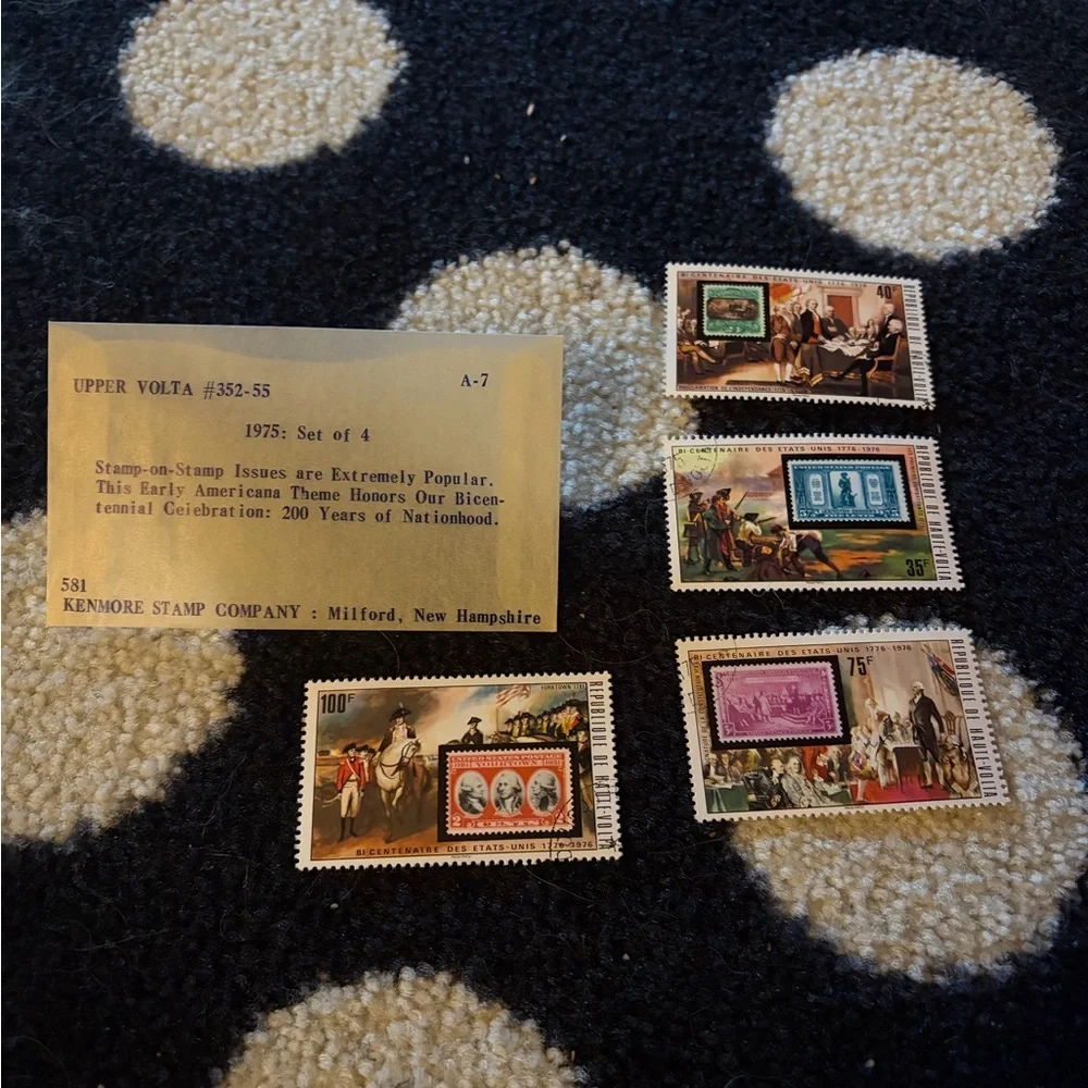 Vintage mint Upper Volta postage stamps
